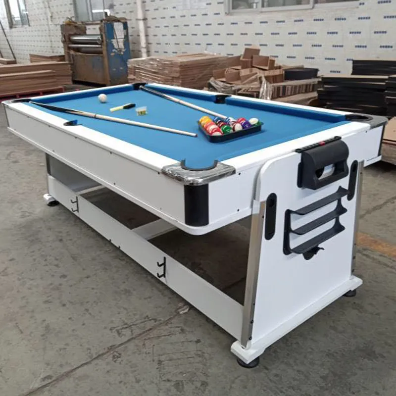 ( 4 in 1 Sprin Around Pool Table with Air Hockey Table, Tennis Table, Dining Table