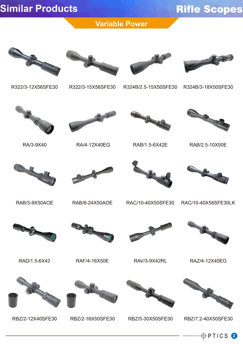 10-40X56 High Power Rifle Scope Long Range Riflescope