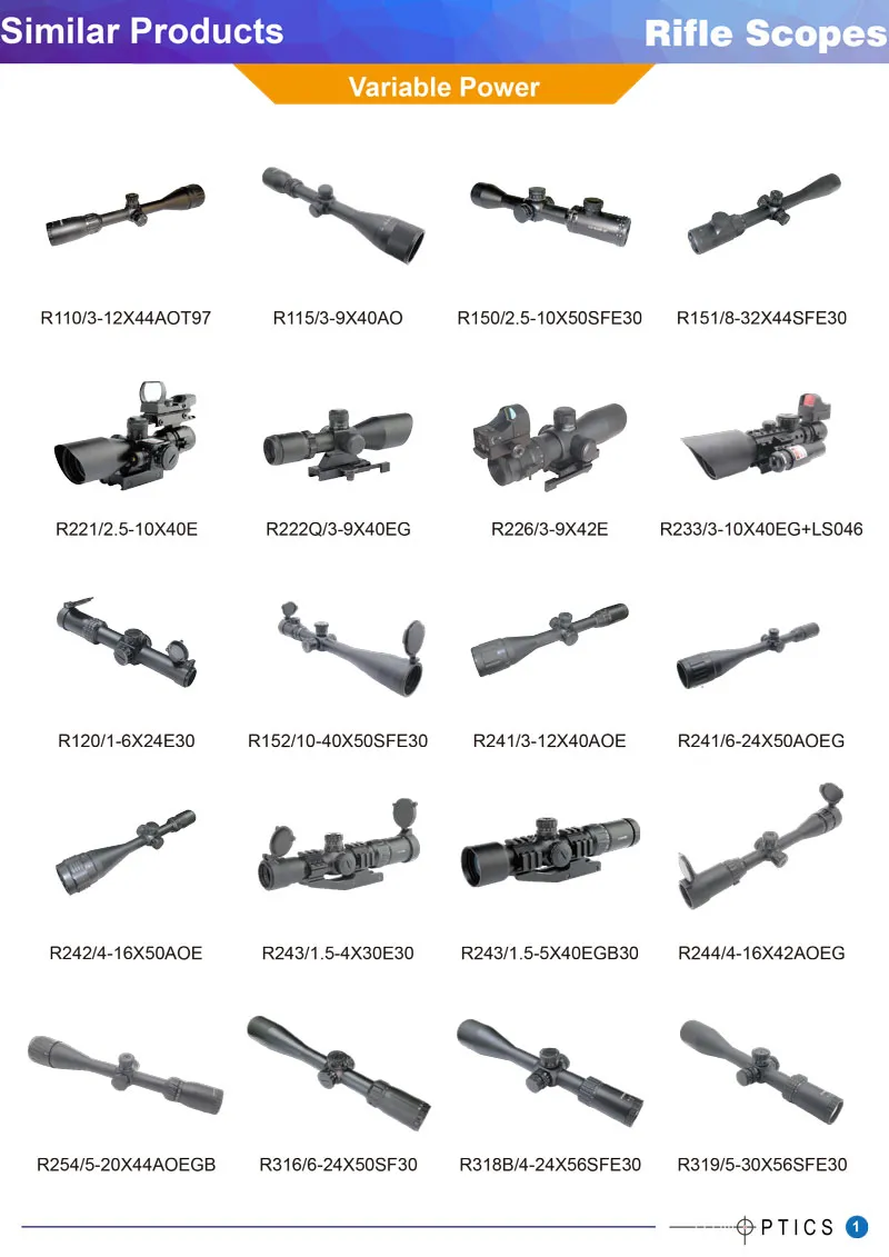 10-40X56 High Power Rifle Scope Long Range Riflescope