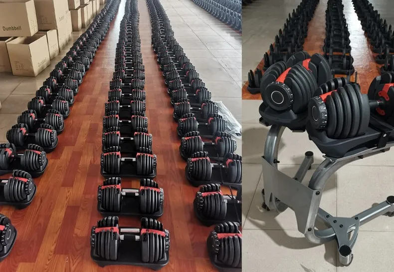 2021 Hot Sales Smart 40kg 52lbs 24kg 90lbs Adjustable Dumbbell Set for Sale