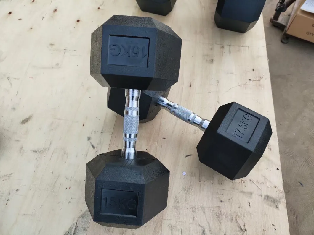5lb 10lb 15lb 20lb 25lb 30lb 40lb 50lb Body Workouts Build Strength Weights Dumbbell Coated Heads Rubber Hex Dumbbell