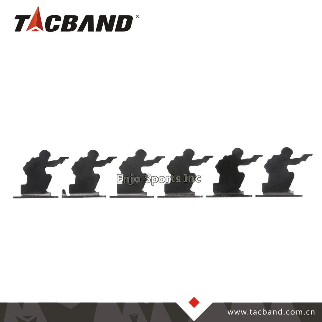 6 PCS Soldier Metal Shooting Target for 22 Air Rifle Slug Gun Bb Gun