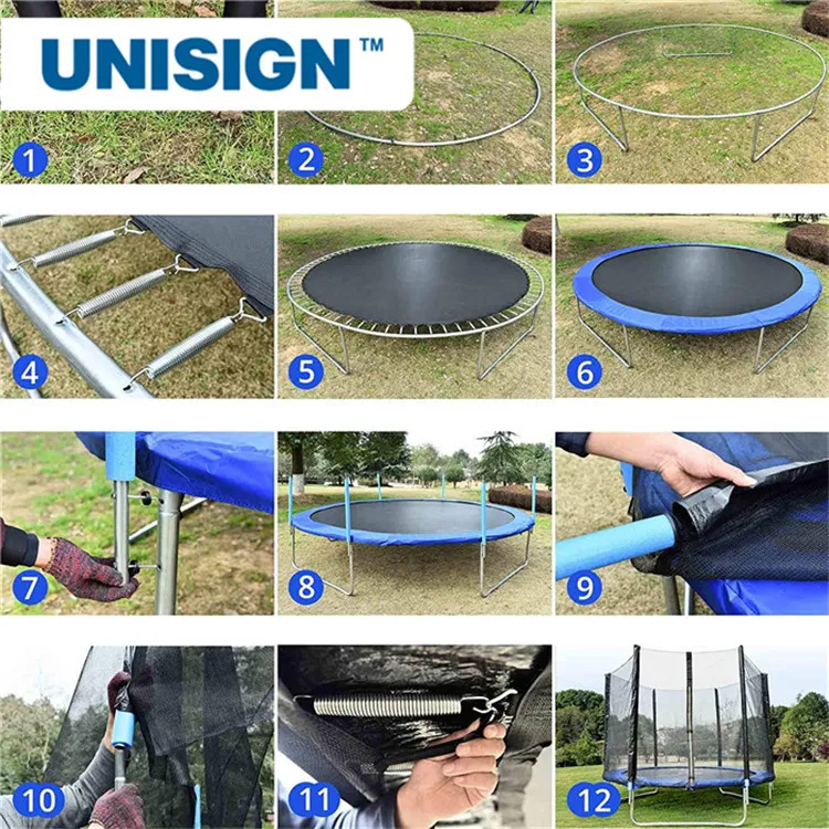 8FT, 10FT, 12FT, 13FT, 14FT Trampolines with Safety Net