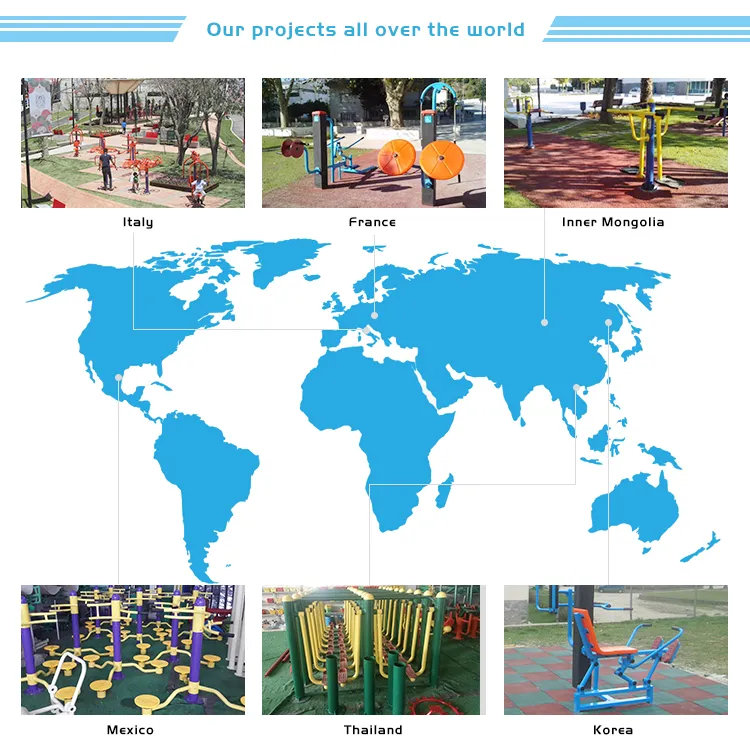 Adult Fitness Equipment for Disabled Persons Used in Park