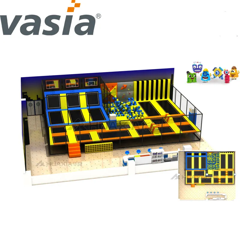 ASTM Approved Professional Amusement Park Jumping Trampoline