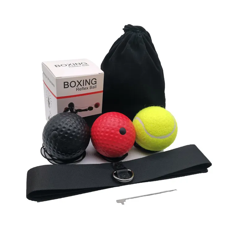 Boxing Reflex Ball, Boxing Equipment Fight Speed with Headband, Improve Hand Eye Coordination