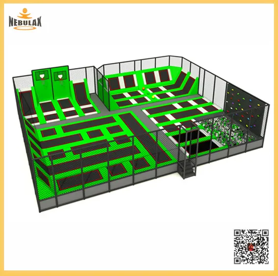 Cheap Indoor Rectangle Trampoline Jump Park for Sale