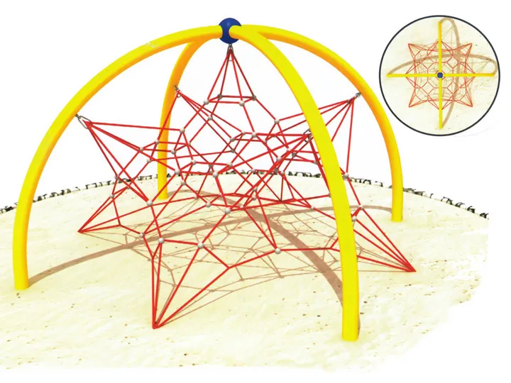 Children Outdoor Metal Climbing Frame Structure