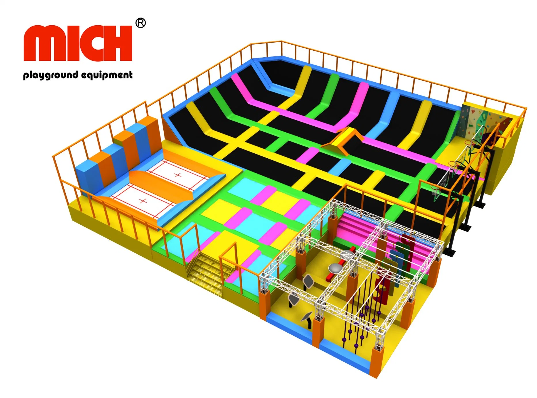 China Muanfacturer Customized Commercial Children Amumsement Park Prices Big Outdoor Indoor Sport Trampoline Park for Sale
