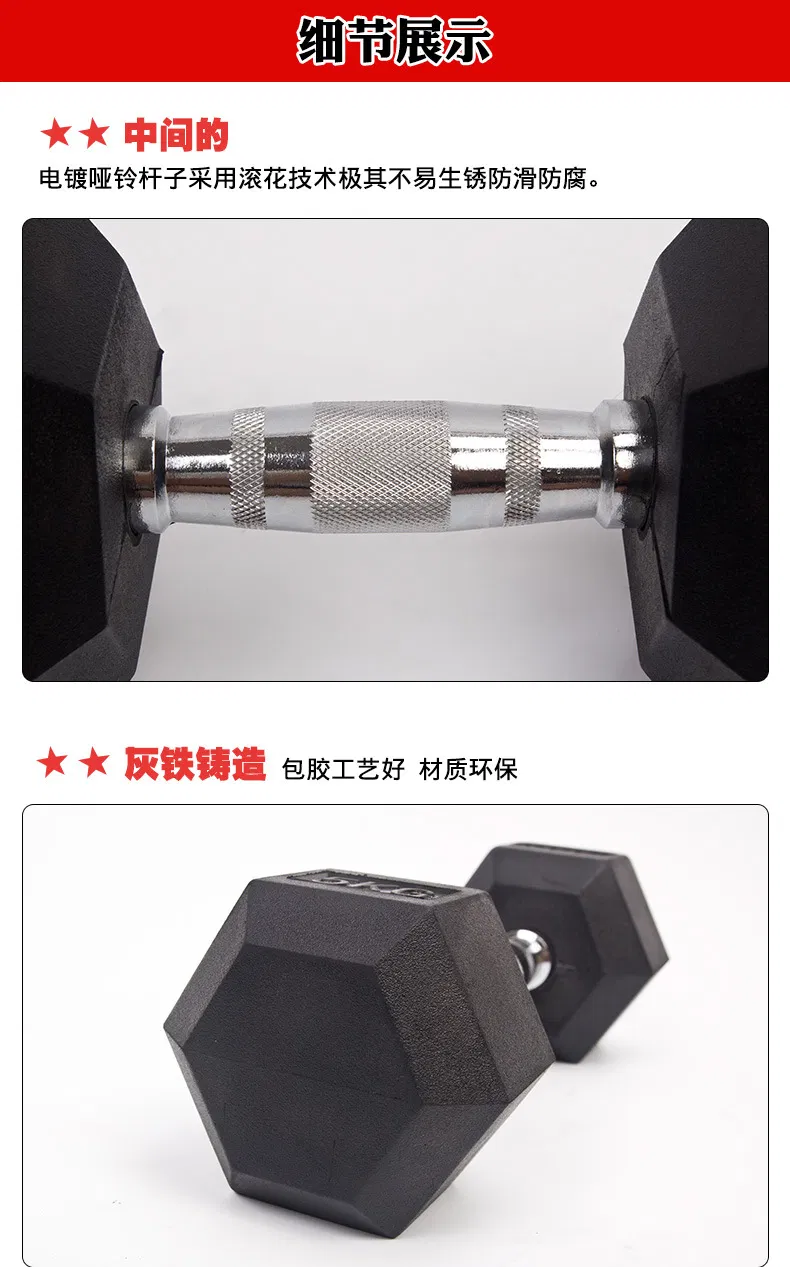 Chromed Rubber Vinyl Dumbbell