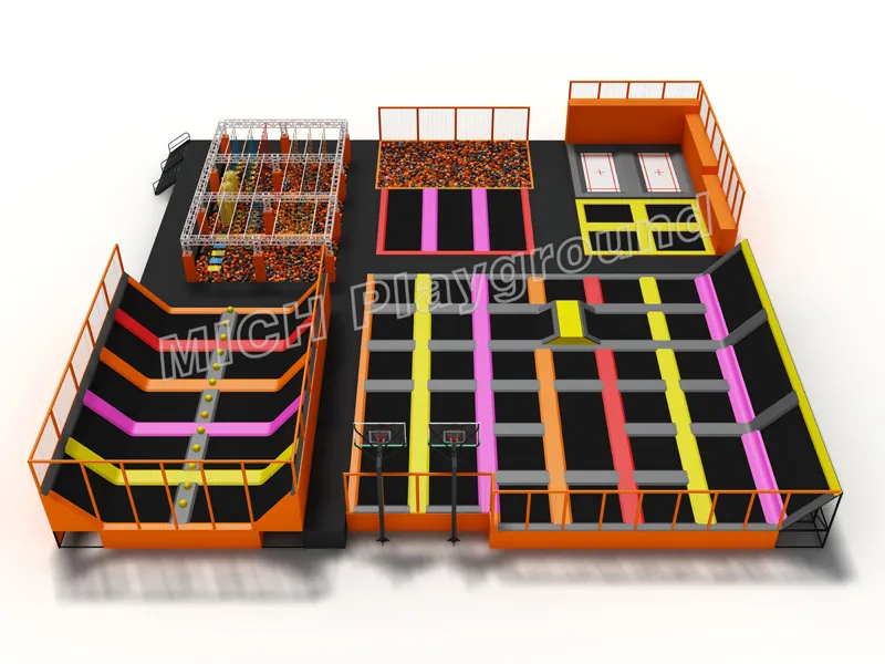 Customized Commercial Indoor Trampoline From Factory Directly