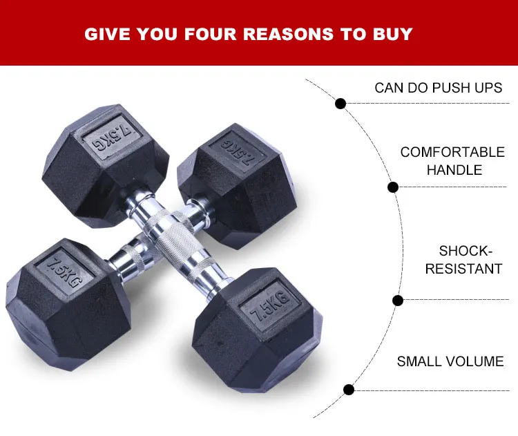 Dipping Hexagon Gym Equipment Manufacturer Mancuernas Hexagonales 40kg Lb Dumbbell