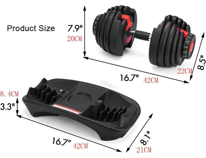 Fitness Dumbbell Adjustable Weight Equipment for Repetitive Home Exercise Fitness Products Body Building