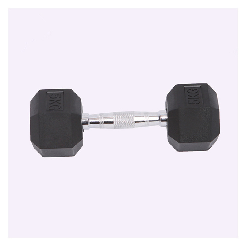 Fjjw Fitness Gym 5lbs 10lbs 15lbs 20lbs 25lbs 30lbs 35lbs 40lbs Rubber Hex Dumbbell Set