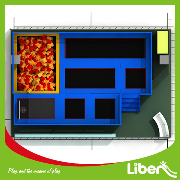 Free Jumping Kid Big Castle Style Indoor Bed Trampoline Park