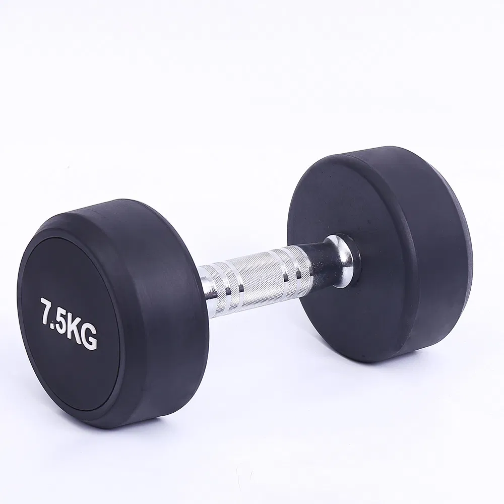 Gym Equipment Round Rubber Adjustable Dumbbells 10kg Dumbbell Sets Weightlifting