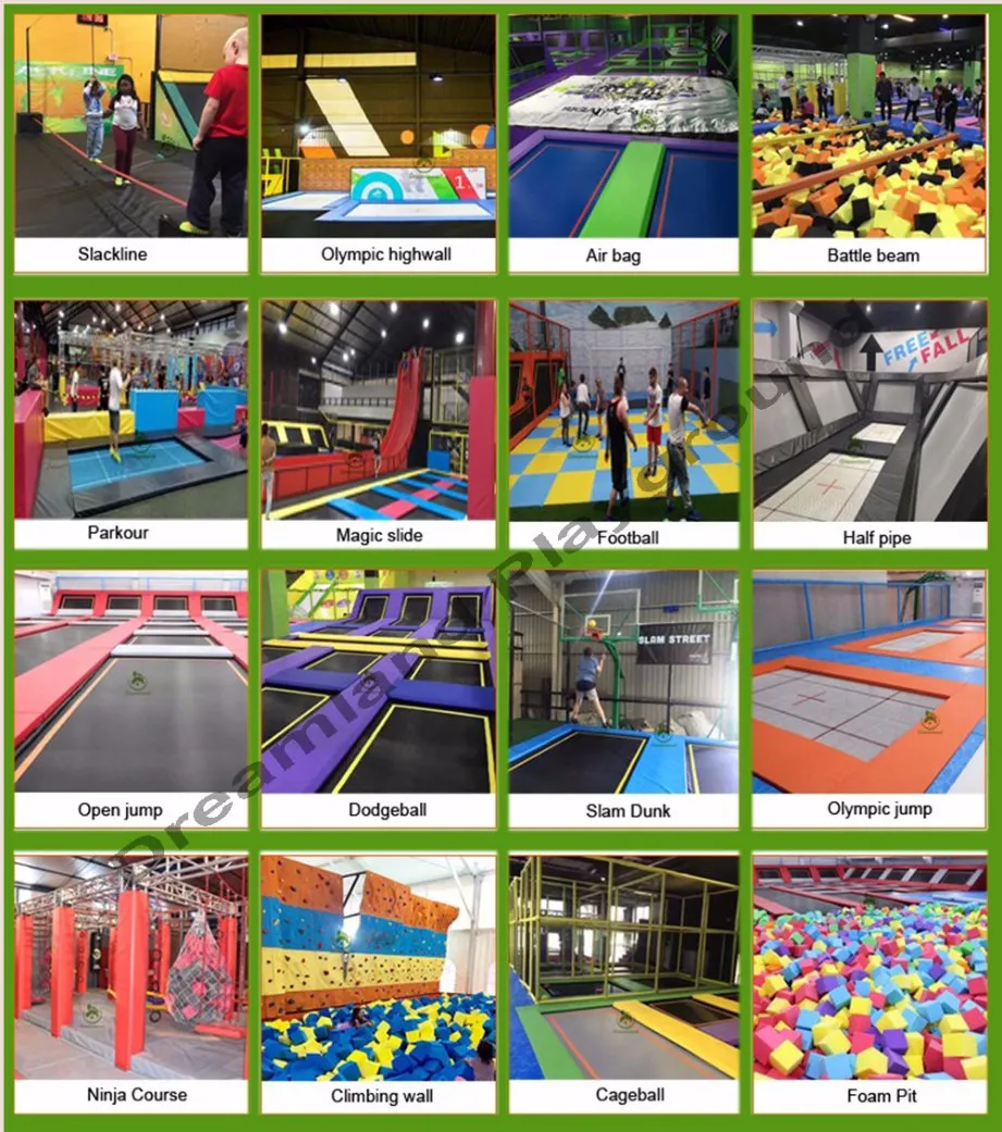 High Performance Trampoline Beds, Dodgeball/Basketball Trampoline Courts