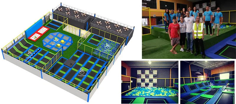 High Quality Wholesale Customized Sky Zone Fitness Equipment Trampoline Park Kids Men Indoor Jump Free Trampoline