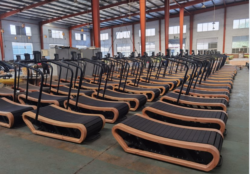 Hot Sale Fitness Home Use Wholesale Wood Curve Treadmill