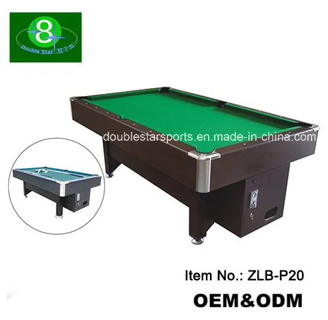 Hotel Pub Billiards Table 8FT Coin Operated Pool Table with Slate