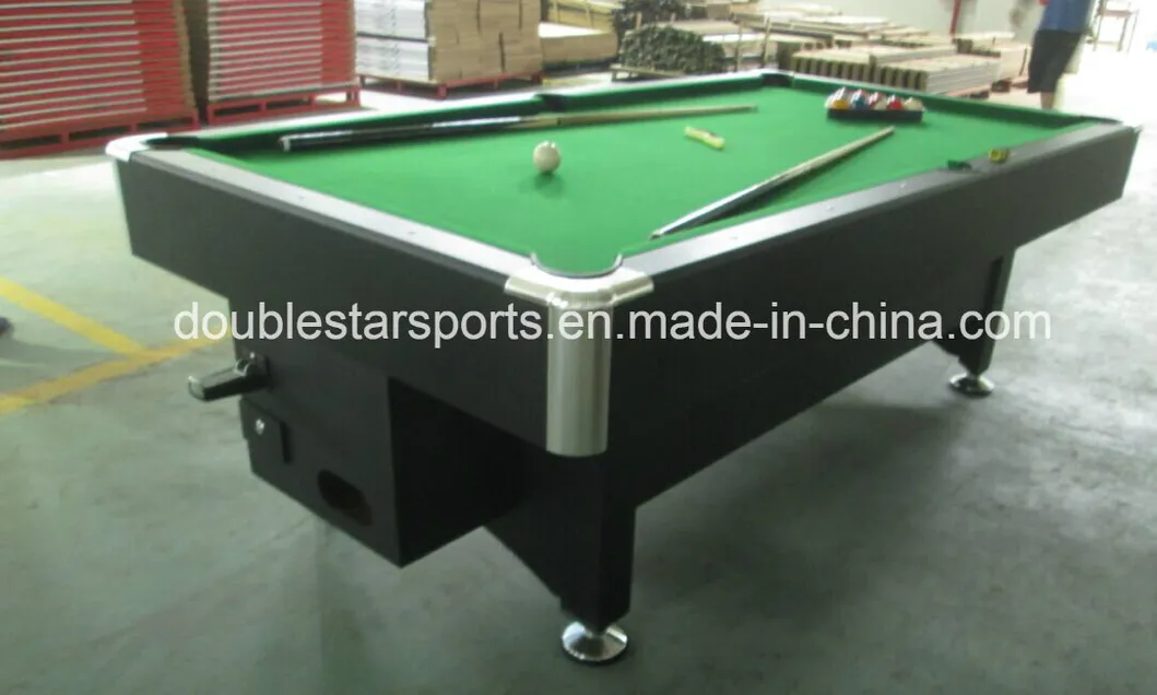 Hotel Pub Billiards Table 8FT Coin Operated Pool Table with Slate
