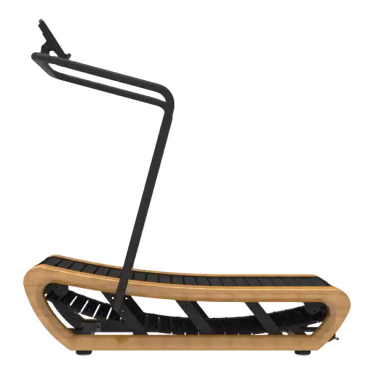 Curved manual treadmill