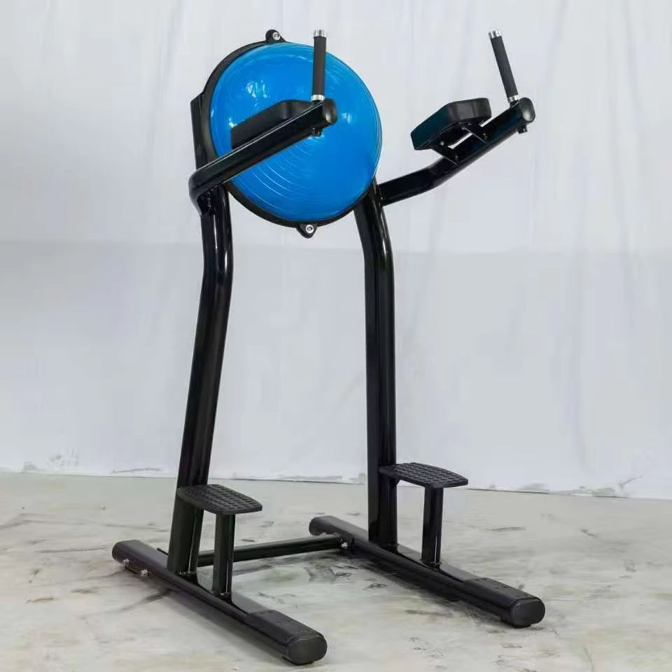 Vertical knee raise machine