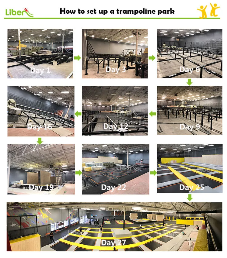 Indoor Trampoline Court Factory in China