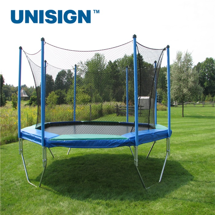 Kids and Adults Outdoor Sports Trampolines 8FT 10FT 12FT Trampoline with Safety Enclosure Net, Basketball Hoop