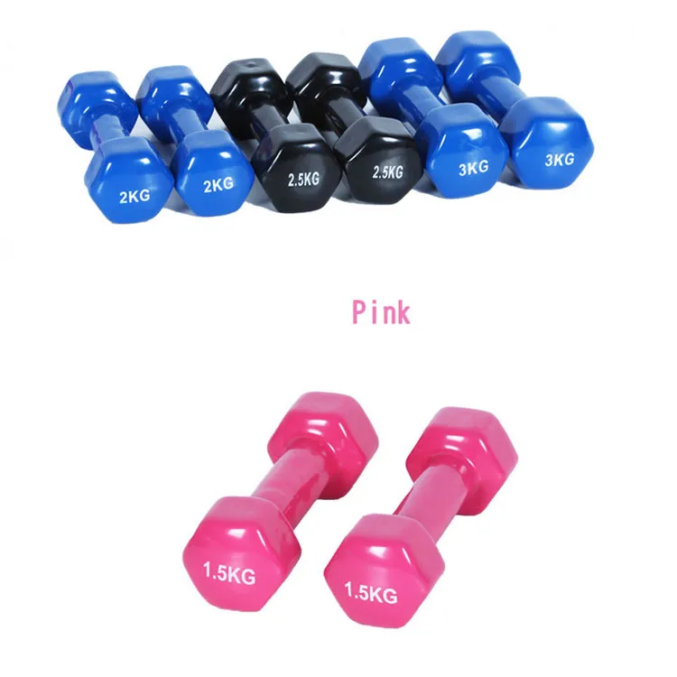Kindergarten Morning Exercise with Sound Gymnastics Equipment Colorful Woman Use Dumbbell Kids Dumbbell Set with Rack