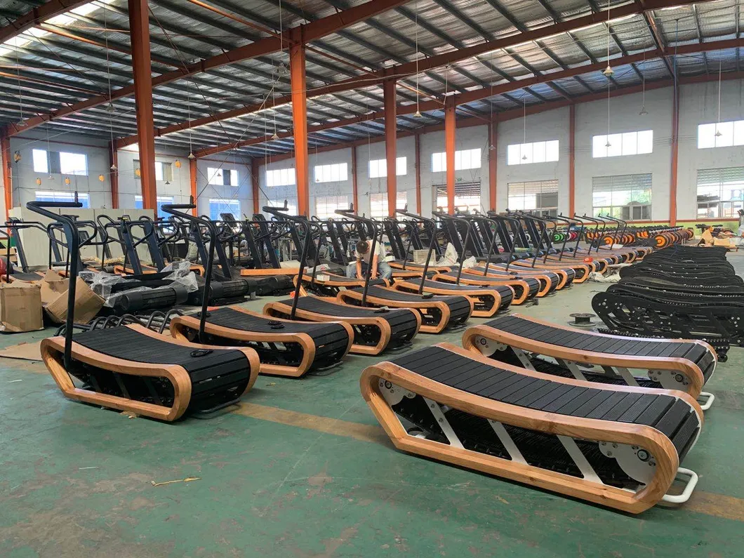 Land Fitness Wooden Treadmill for Home Use