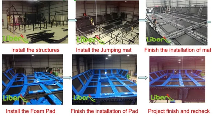 Liben Commercial Large Adults Indoor Trampoline Court