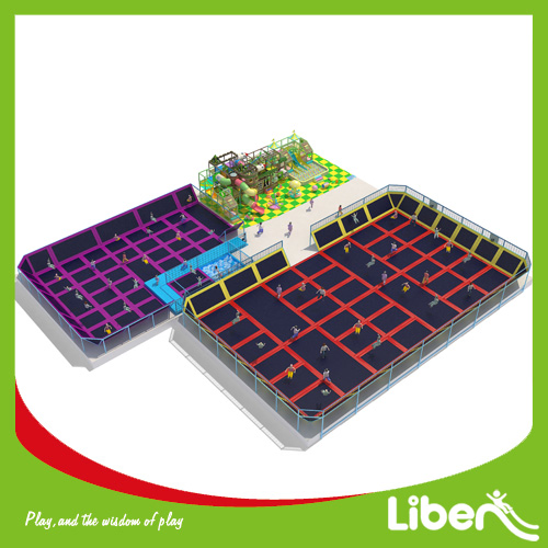 Liben for Sale Indoor Trampoline Area with Indoor Playground