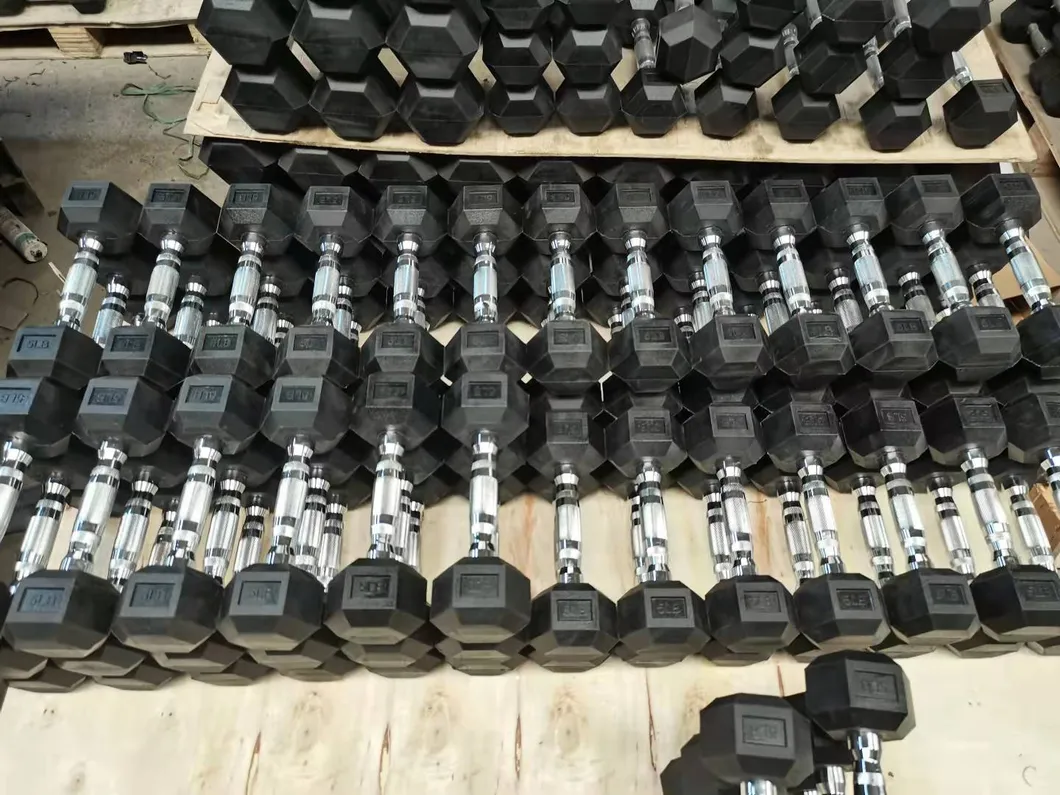 Mancuernas Lbs Pound Fix Rubber Dumbell Steel Hex Dumbbells 5lb 10lb 15lb 20lb 25lb 30lb 35lb 40lb 45lb 50lb 100lb