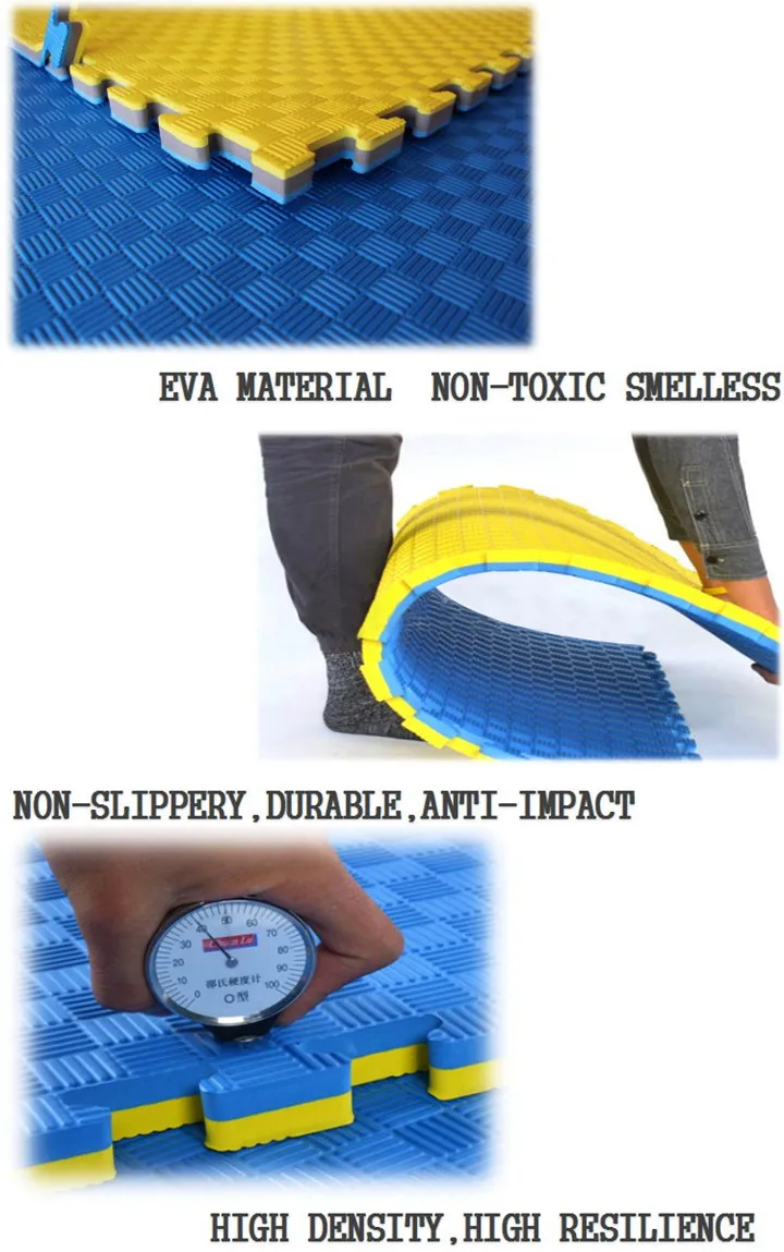 Non-Slip Five Pattern 2cm 2.5cm 3cm Taekwondo Karate Gym Mat Wrestling Tatami Floor Judo Mats Soft Material Arts Mat for Sale