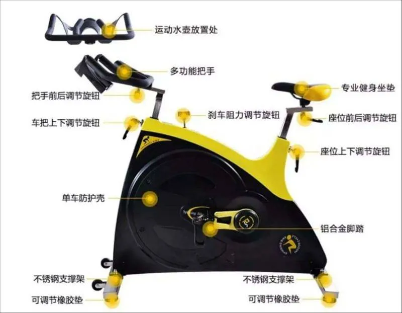 Oushang Fitness Gym Equipment Cardio Machine Spinning Bike Osm-5800