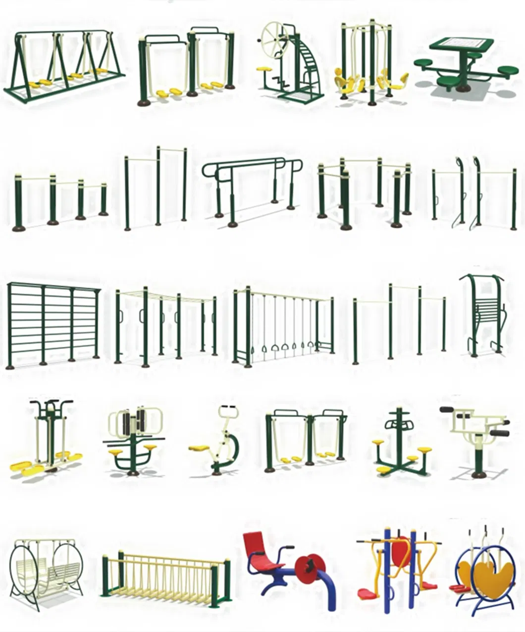 Outdoor Park Community Square Adult Children Fitness Exercise Equipment