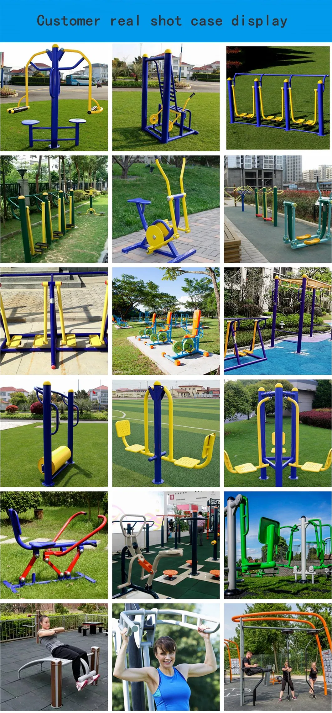Outdoor Park Community Square Adult Children Fitness Exercise Equipment