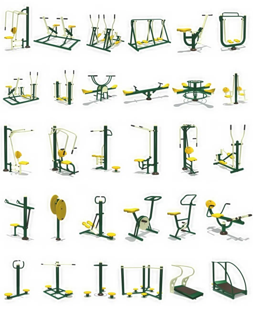 Outdoor Park Community Square Adult Children Fitness Exercise Equipment
