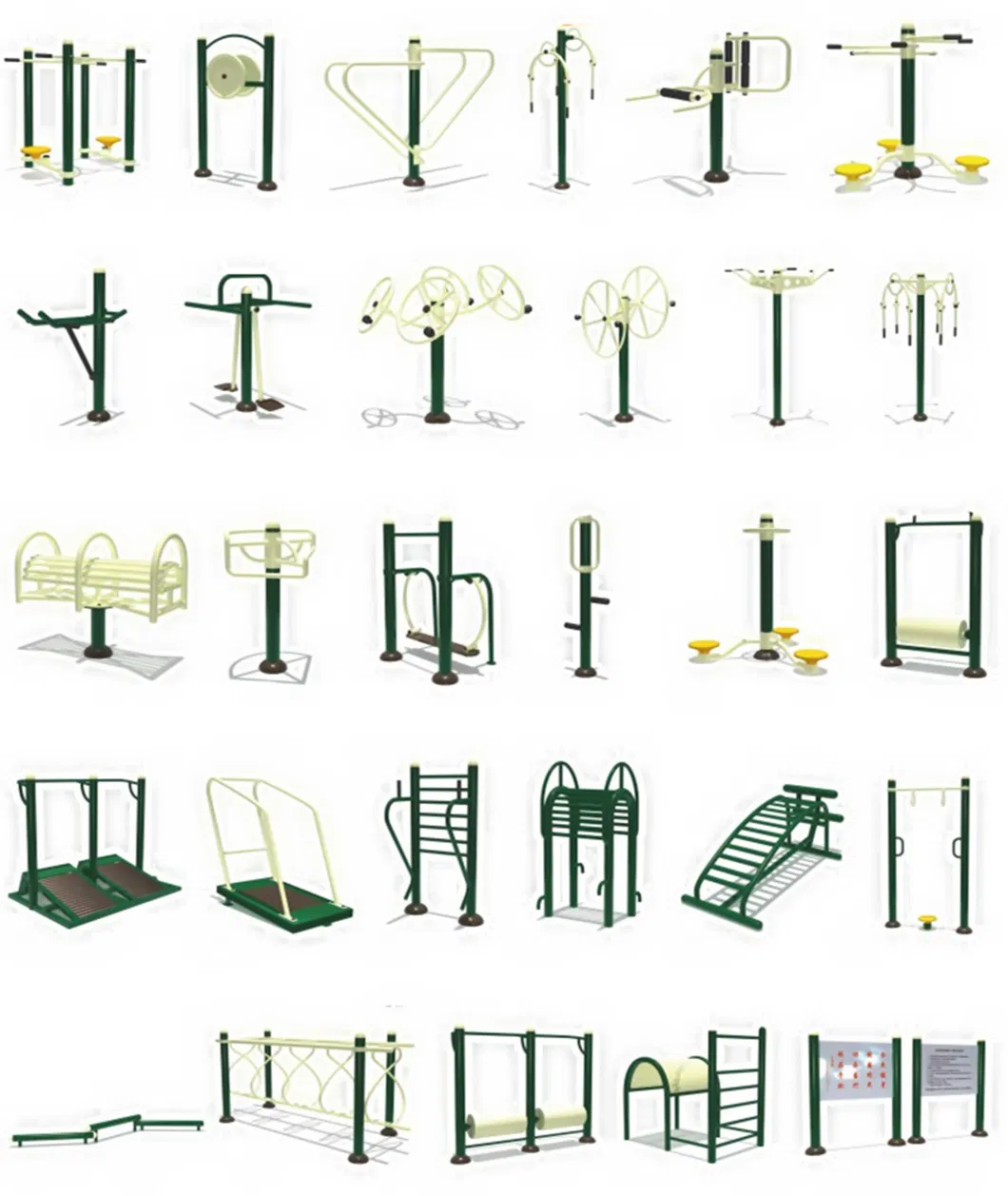Outdoor Park Community Square Adult Children Fitness Exercise Equipment