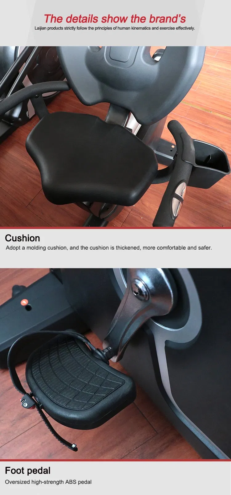 Recumbent Exercise Bike Indoor Cycle Sporting Goods Gym Club Trainer Use