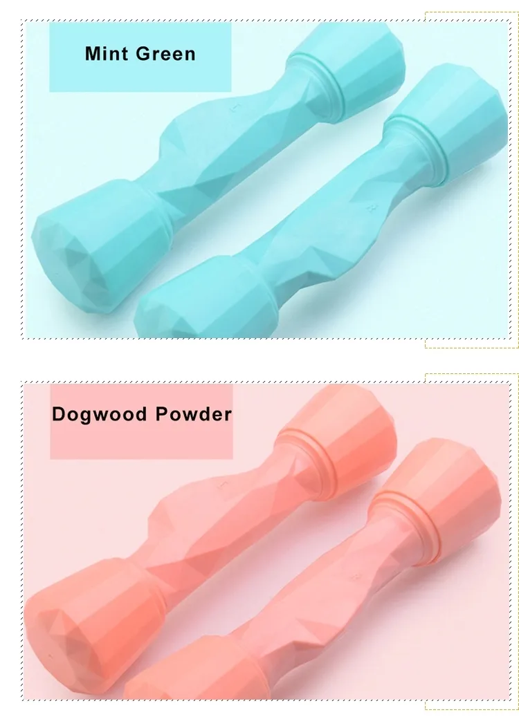 Rubber Coated Chrome Hex Dumbbell Set for Women