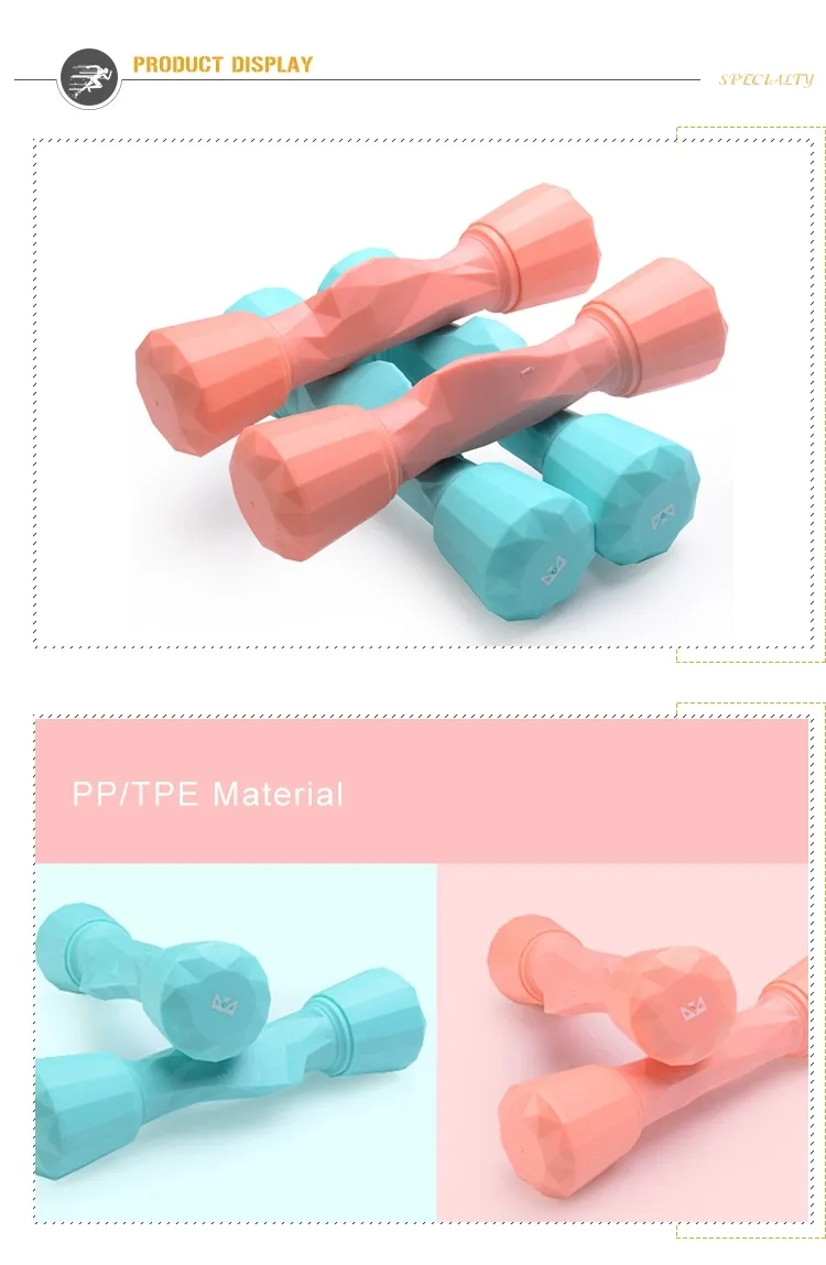 Rubber Encased Hexagon Dumbbells for Women