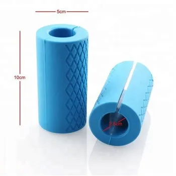Silicon Barbell Grips in Pair Weightlifting Grips