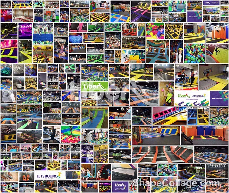 Skyzone Type Large Dodgeball Gymnastic Air Trampoline Park