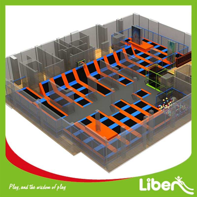 Skyzone Type Large Dodgeball Gymnastic Air Trampoline Park