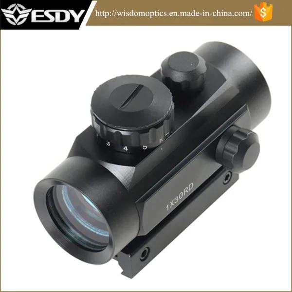 Tactical 1X30 R&G DOT Sight Scope W/10mm-20mmweaver Mount