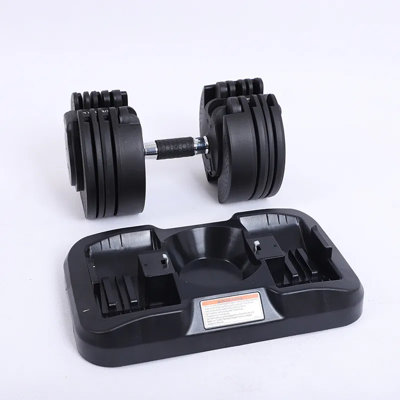 Wholesale Adjustable Rubber Hex Chrome 15kg Barbell Dumbell Sets Dumbbell Strength Training Set