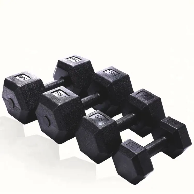 Wholesale Adjustable Rubber Hex Chrome Fitness 15kg Barbell Strength Training Dumbell Sets Wholesale Dumbbell Set