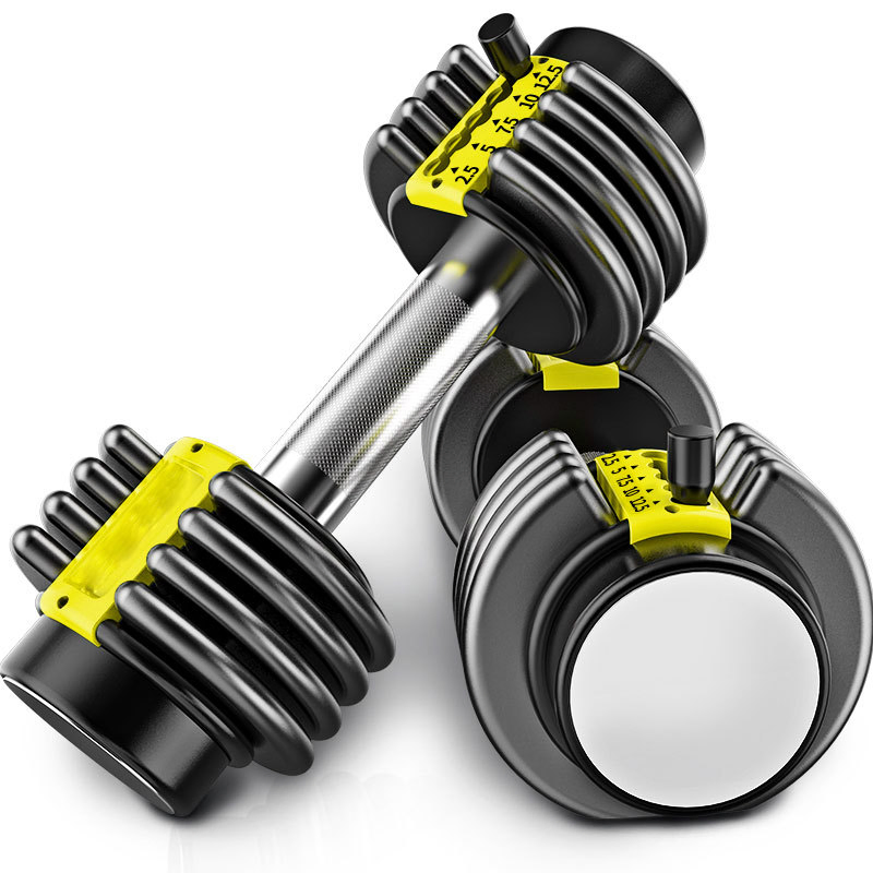 Wholesale Adjustable Rubber Hex Chrome Fitness 15kg Barbell Strength Training Dumbell Sets Wholesale Dumbbell Set
